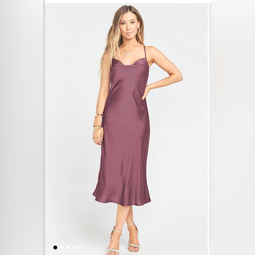 Verona cowl dress - showmeyourmumu in dusty plum luxe satin xxl